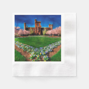 Burg Smithsonian Garden Kirchenblüten Serviette