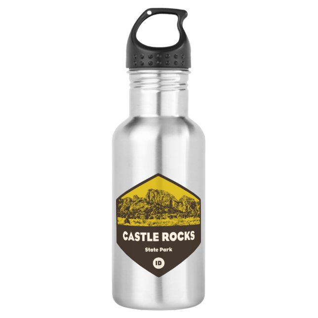 Burg Staat Park Idaho Edelstahlflasche (Vorderseite)