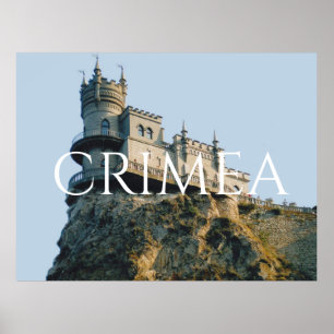 Burg Swallow's Nest in Krim Poster