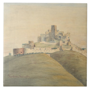 Burg Trencin im Western Slowakei Fliese