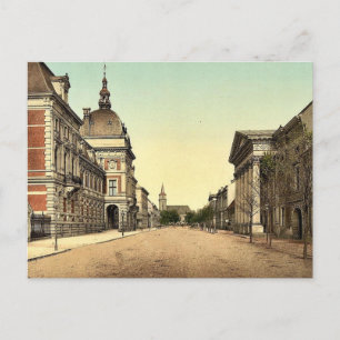 Burg und Cavalier Street, Anhalt, Germa Postkarte