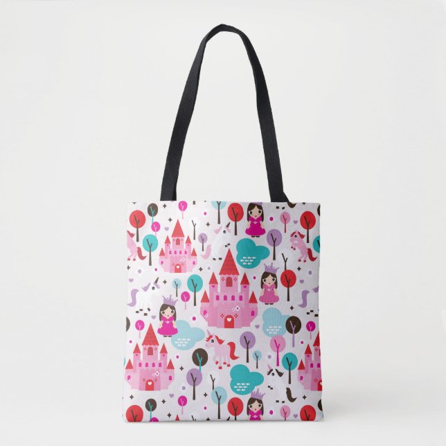Burg und Einhorn der Prinzessin Tasche (Vorderseite)