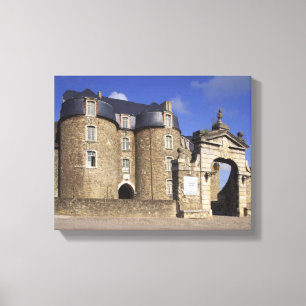 Burg und Museum, Boulogne, Pas-de-Calais, Leinwanddruck
