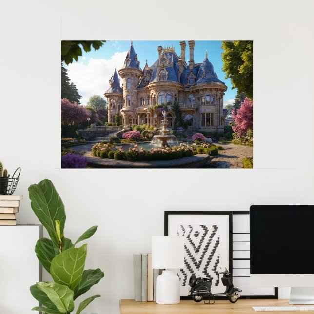 Burg Viktorianisch Splendor Poster (Heimbüro)
