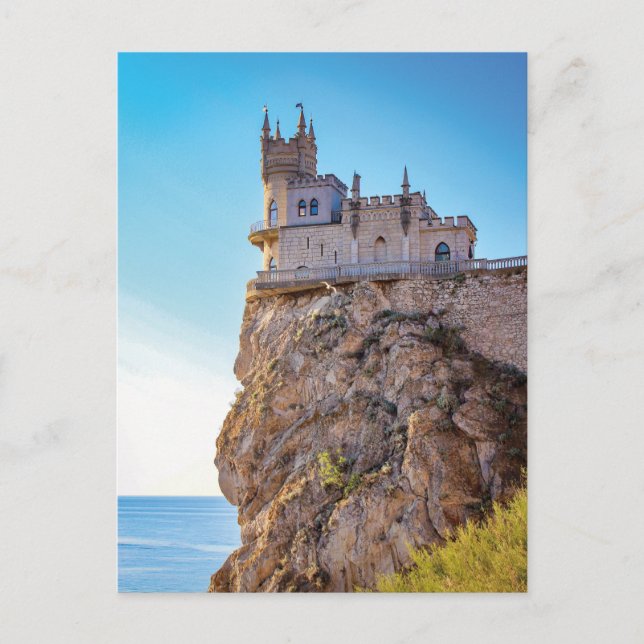 Burg von Swallow - Burg Krim Ukraine Postkarte (Vorderseite)