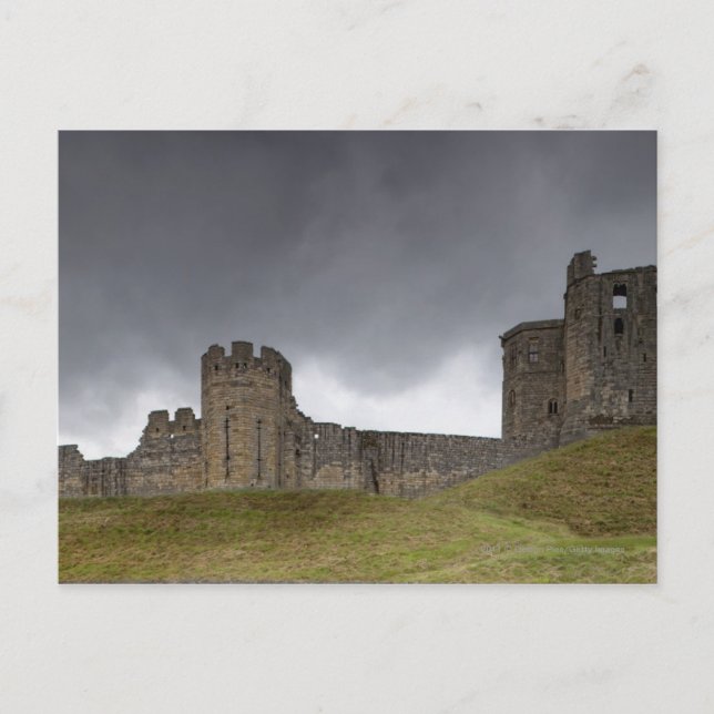 Burg Warkworth Postkarte (Vorderseite)