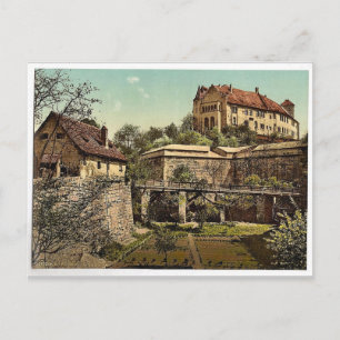 Burg, (Westseite), Nürnberg, Bayern, Deutschland r Postkarte