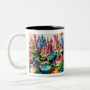 Burgen der Verzauberung Zweifarbige Tasse