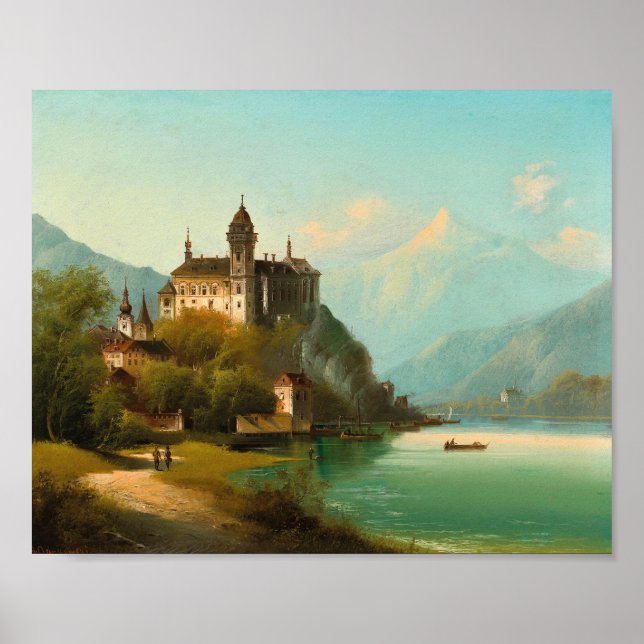 Burgen von Bellinzona | Johann Wilhelm Jankowsky Poster (Vorne)