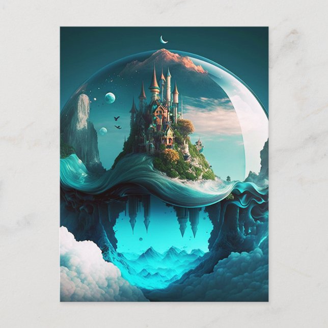 Burgen von Crystal Ball Postkarte (Vorderseite)