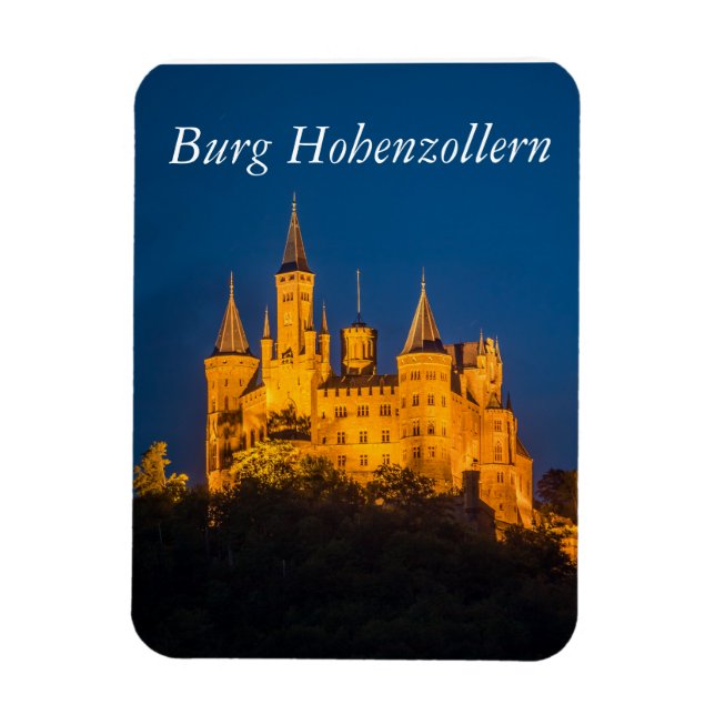 Burgen von Deutschland - Hohenzollern Foto Magnet (Vertikal)