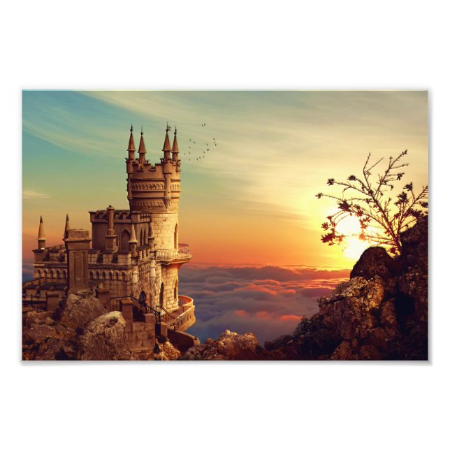 Burgen von Lugano Fotodruck (Vorne)