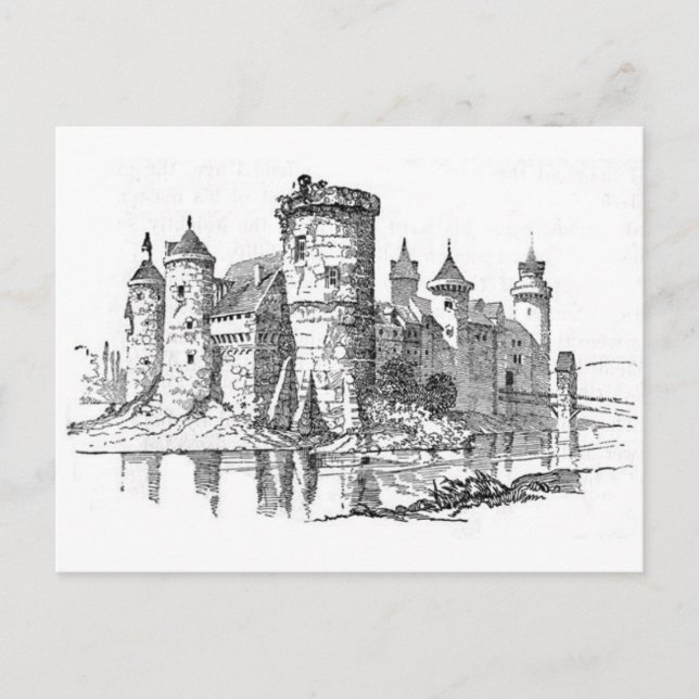 Burgen von Mitteleuropa Postkarte (Vorderseite)