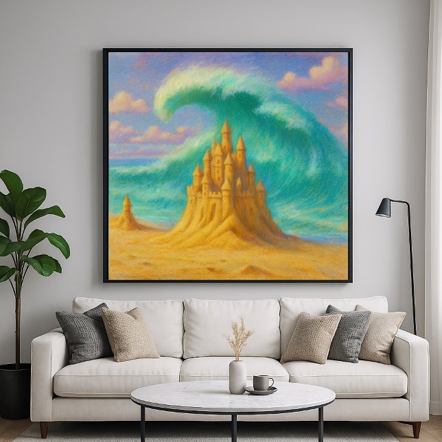 Burgen von Sand - Pastellfarben Poster (Von Creator hochgeladen)