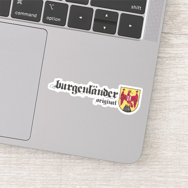 Burgenländer Original Österreich Wappen Rustikal Aufkleber (Detail)