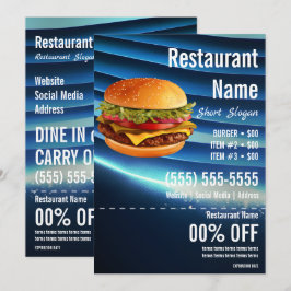 Burger 12x18 Flyer Einladung