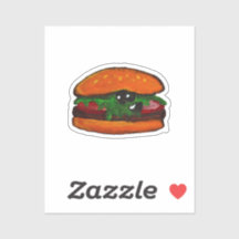 Burger Aufkleber
