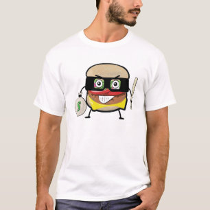 Burger Bandit - Lustige Charakterillustration T-Shirt