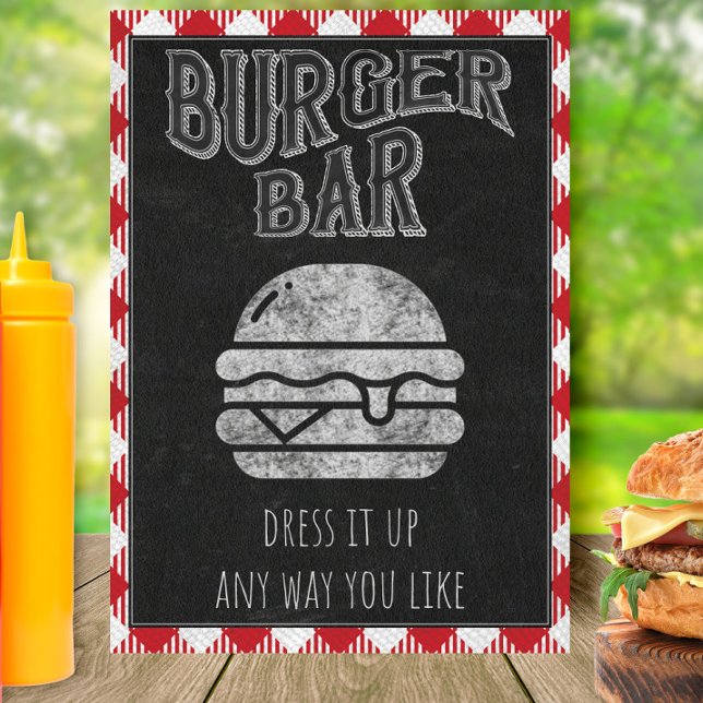 Burger Bar Ich mache BBQ Schild (Von Creator hochgeladen)