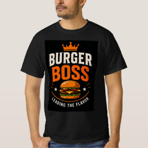 🍔 Burger Boss Grill Restaurant Teamleiter 👑 T-Shirt