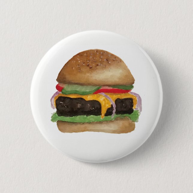 Burger-Button Button (Vorderseite)