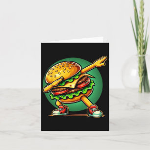 Burger Dabbing Funny Burger Hamburger Food Karte