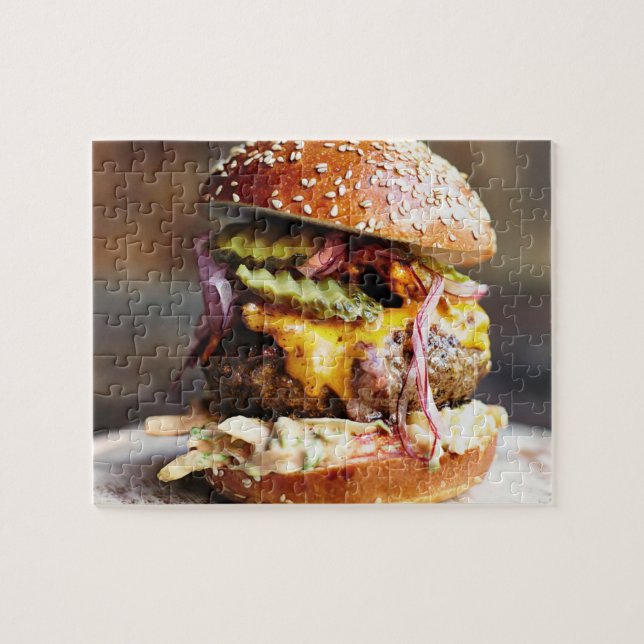 Burger délicieux de Big Bob 110 pièces puzzle (Horizontal)