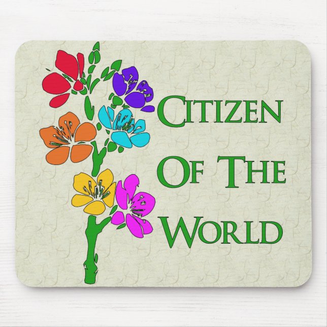Bürger der Welt Mousepad (Vorne)