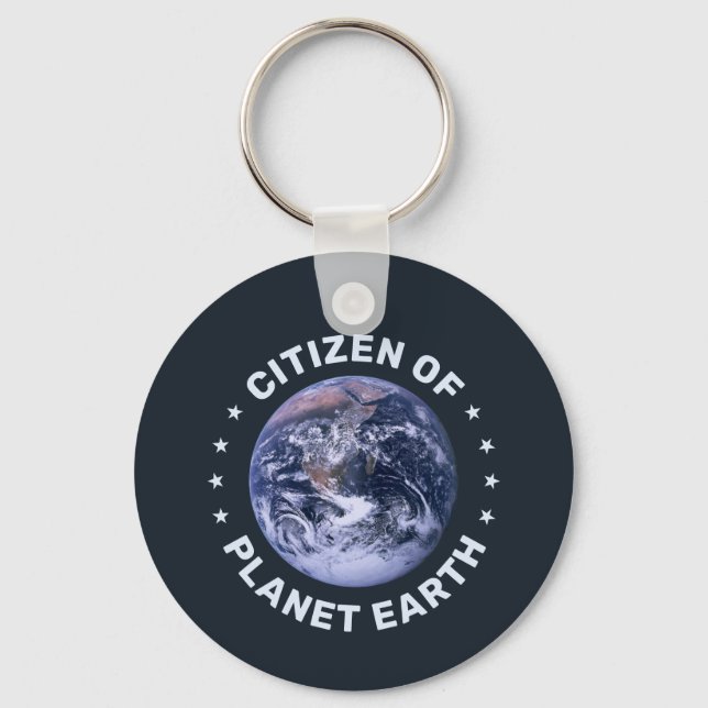 Bürger des Planeten Erde-Schlüsselanhängers Schlüsselanhänger (Vorderseite)