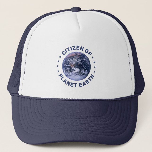 Bürger des Planeten Erde Truckerkappe (Vorderseite)