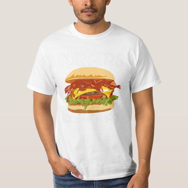 Burger Design für Männer Frauen T-Shirt (Vorderseite)