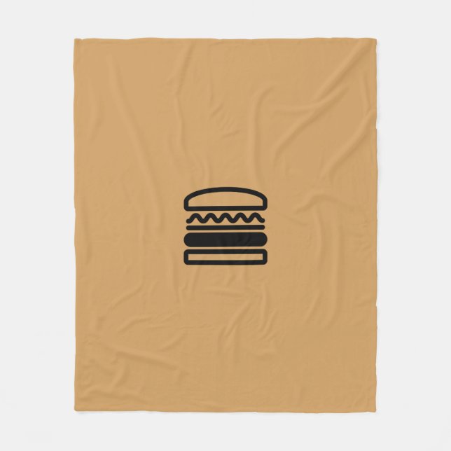 Burger Dreams Fleecedecke (Vorderseite)