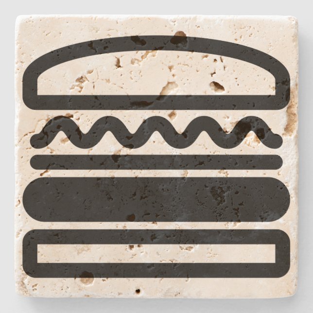 Burger Dreams Steinuntersetzer (Vorderseite)
