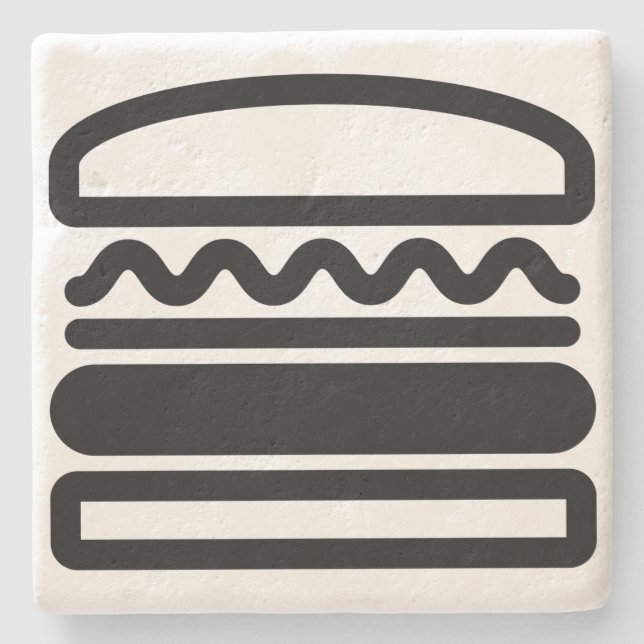 Burger Dreams Steinuntersetzer (Vorderseite)