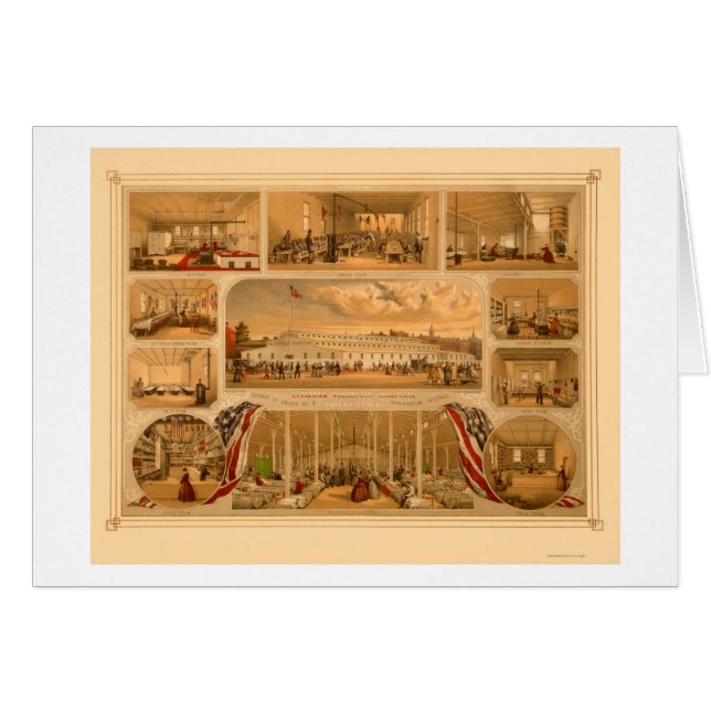 Bürger erbieten Krankenhaus durch P.S. Duval 1862 (Vorderseite (Horizontal))