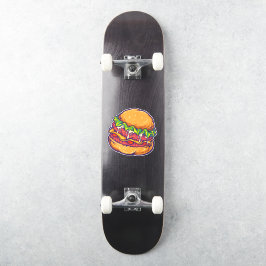 Burger Fast Food Cartoon Aufkleber