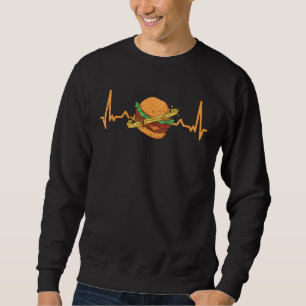Burger & French Fries Heartbeat Fast Food Costume Sweatshirt