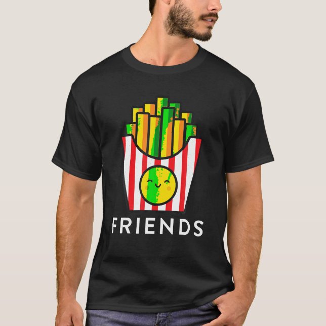 Burger Fries Best Friend T-Shirts - Übereinstimmun (Vorderseite)