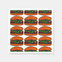 Burger-Geburtstags-Partyserviette