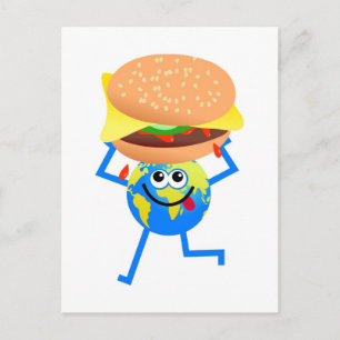 Burger Globe Postkarte