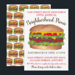 Burger Hamburger Cheeseburger Picnic Cookout Party Einladung<br><div class="desc">Die Einladungen zeigen eine originelle Marker-Illustration eines köstlichen gegrillten Hamburgers mit Käse, Salat und Tomaten. Ideal für einen Kochkurs, Picknick oder eine Wiedersehen. Persönlich gestalten Sie Ihre Veranstaltung mit Ihren Informationen. Sehen Sie nicht, wonach Sie suchen? Brauchen Sie Hilfe bei der Anpassung? Kontaktieren Sie Rebecca, um etwas für Sie entworfen...</div>