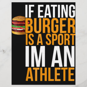 Burger Hamburger GRILLEN Spaß Funny Pun Geschenk I Flyer