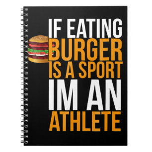 Burger Hamburger GRILLEN Spaß Funny Pun Geschenk I Notizblock