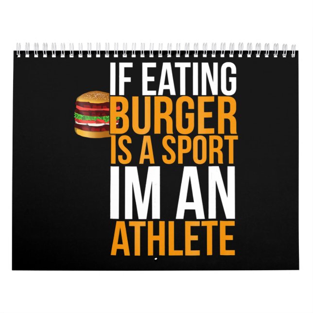 Burger Hamburger GRILLEN Spaß Funny Pun Geschenk Kalender (Titelbild)