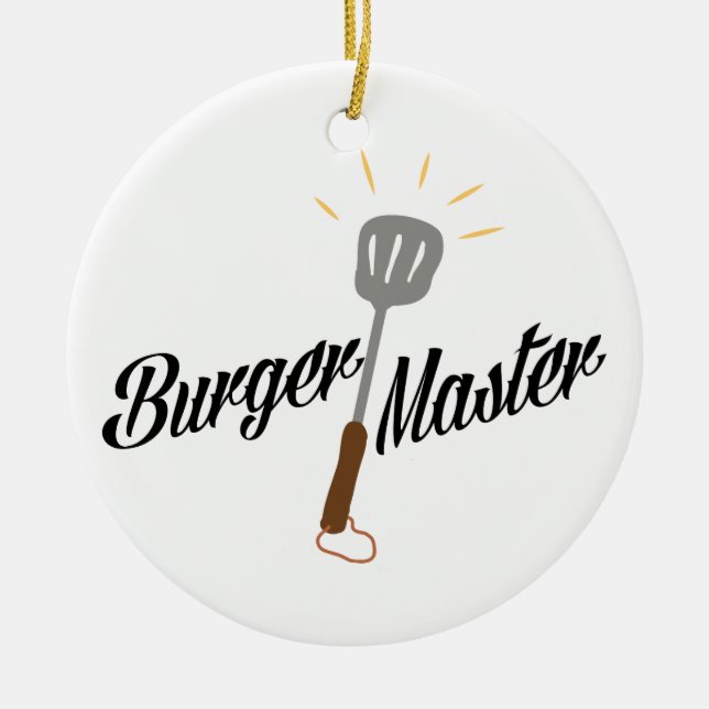 Burger Keramik Ornament (Vorne)