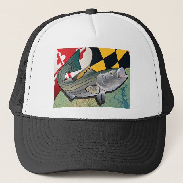 Bürger-Klippenbarsch von Maryland Truckerkappe (Vorderseite)