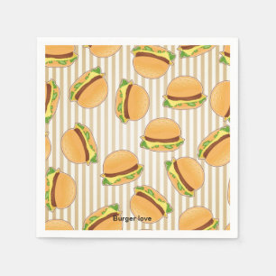 BURGER LIEBE Paper Napkin Serviette