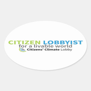 Bürger-Lobbyist-Aufkleber Ovaler Aufkleber