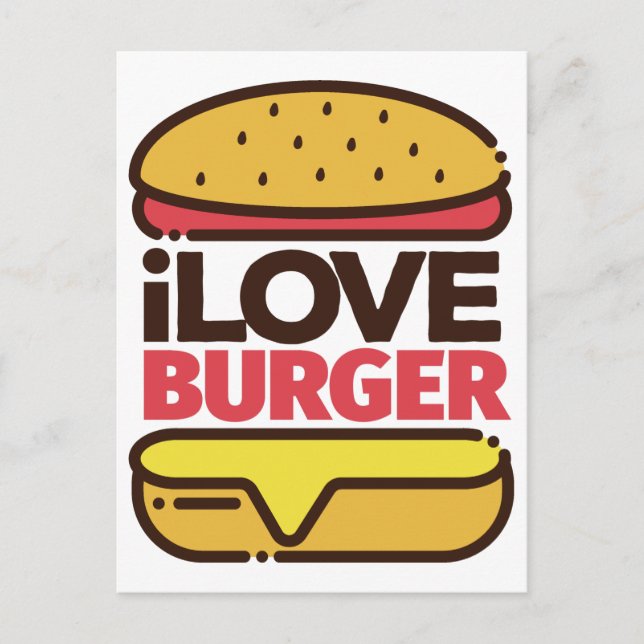 Burger Lover Postkarte (Vorderseite)