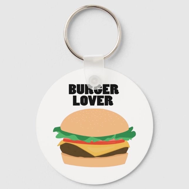 Burger Lover Schlüsselanhänger (Vorderseite)